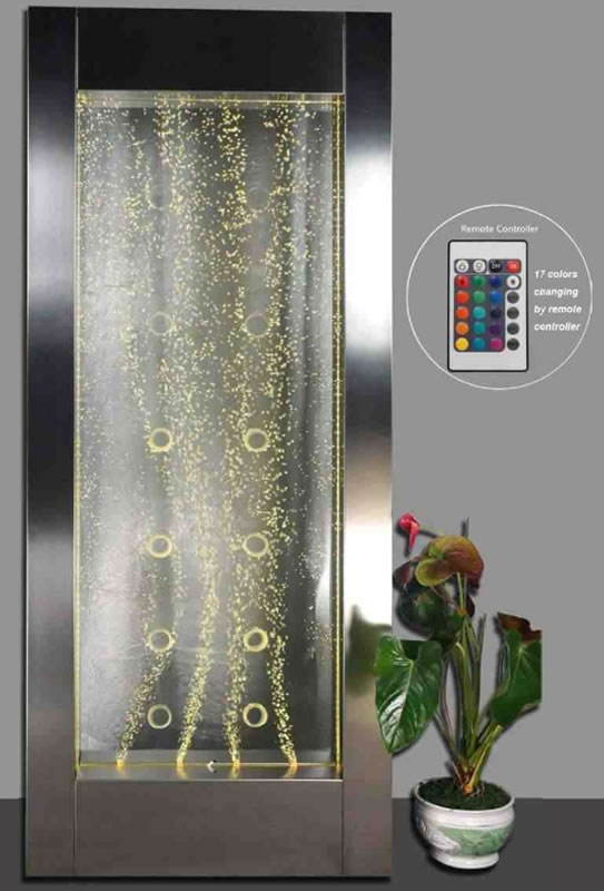 Floor Standing Dancing Bubble Fountain Wall,LED FLOOR STANDING BUBBLE FEATURE WALL