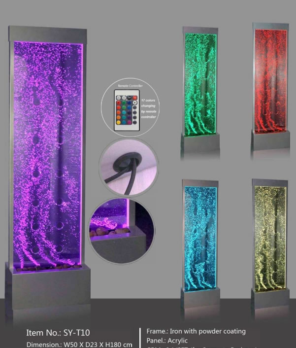 Floor Standing Dancing Bubble Fountain Wall,