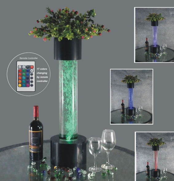 Battery Driven Tabletop Cylinder Column,TABLETOP BUBBLE FEATURE FOUNTAIN