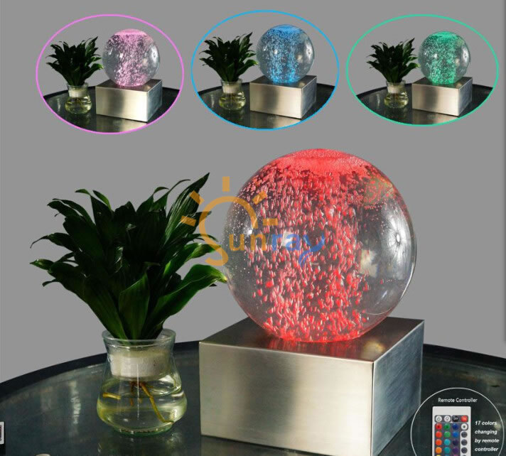 Amazing Colorful Feng Shui Magic Ball,TABLETOP BUBBLE FEATURE FOUNTAIN