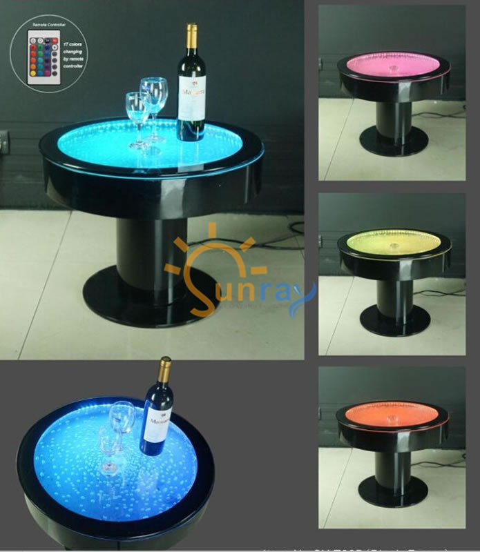 LED Colorful Bubble Coffee Table,LED Bubble Feature Coffee Table