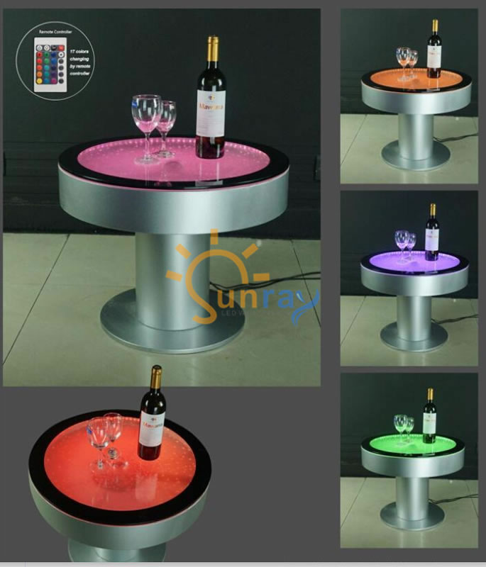 LED Colorful Bubble Coffee Table,LED Bubble Feature Coffee Table