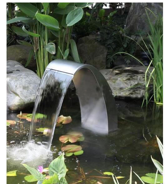 Stainless steel waterfall spillway,Cascade Spillway Waterfall for garden pond swimming pool