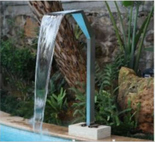 Stainless Steel Spillway Fountain,Cascade Spillway Waterfall for garden pond swimming pool