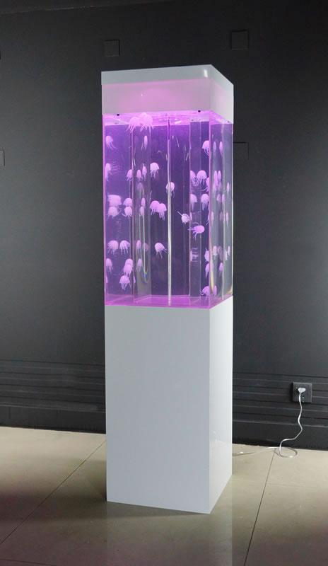Jelly fish Aquarium tank,LED FLOOR STANDING BUBBLE FEATURE WALL