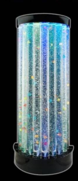 Floor Standing bubble featurecylinder column fountain,LED FLOOR STANDING BUBBLE FEATURE WALL