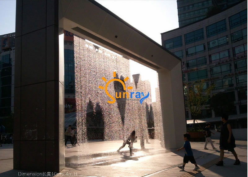 Dynamic digital water curtain,Graphical  Waterfall