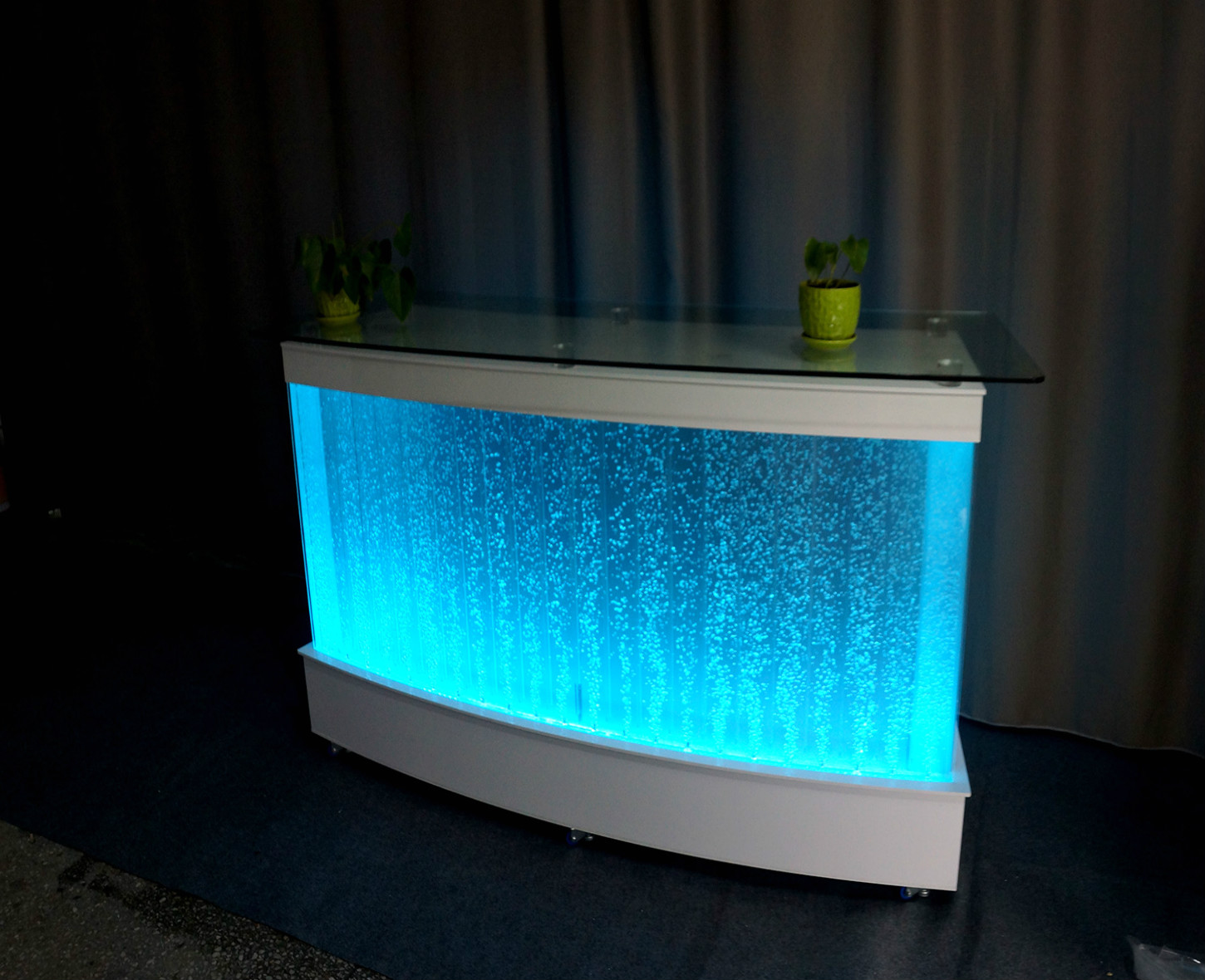 Movable/Mobile LED bubble feature bar counter reception desk  ,LED bubble feature bar counter reception desk