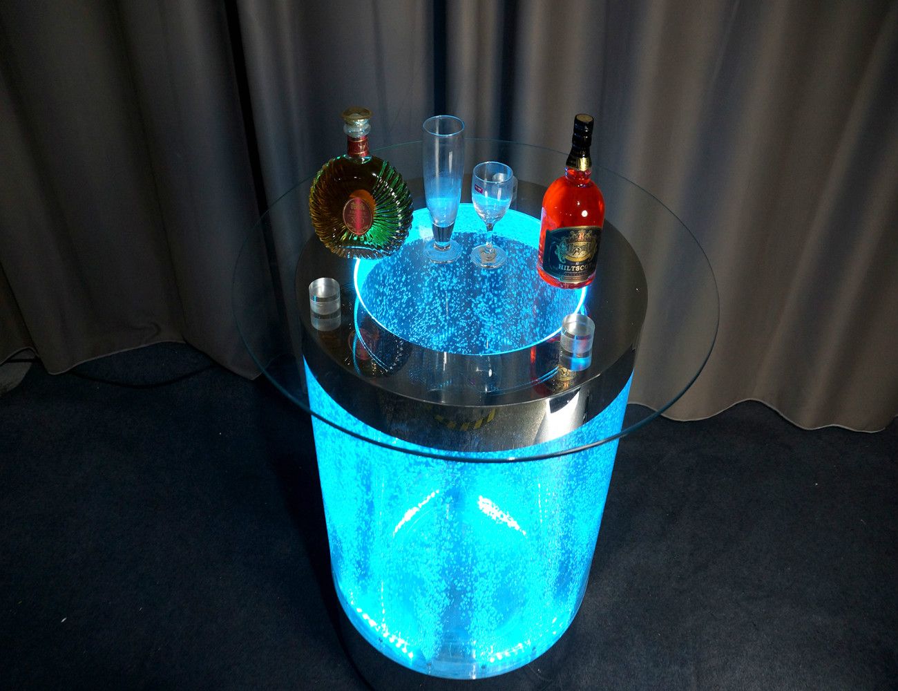 Movable/Mobile bubble table,LED Bubble Feature Coffee Table