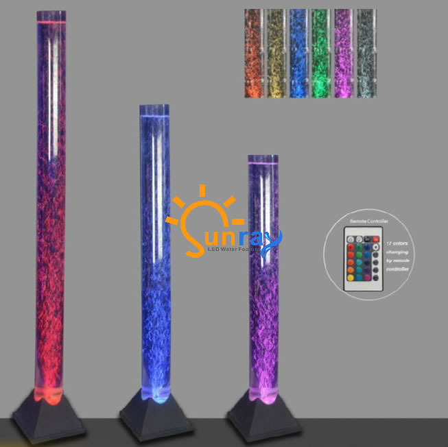 Floor standing LED  Bubble Tube Cylinder,sensory items for kids NEW
