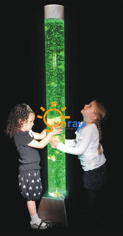 Floor standing LED  Bubble Tube Cylinder,sensory items for kids NEW