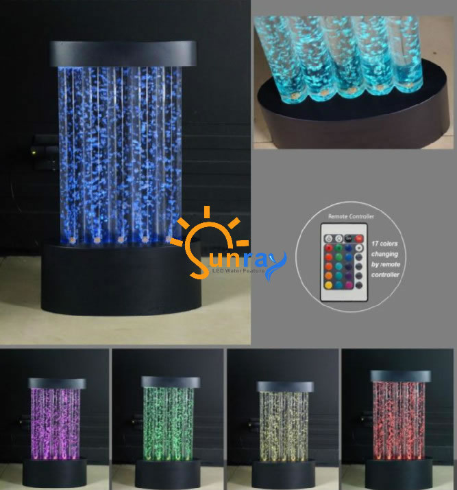 LED Tabletop OVAL bubble column,TABLETOP BUBBLE FEATURE FOUNTAIN