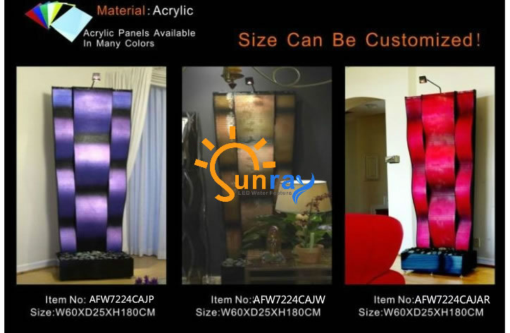  Floor Standing Acrylic Waterfall,Floor Standing Waterfall