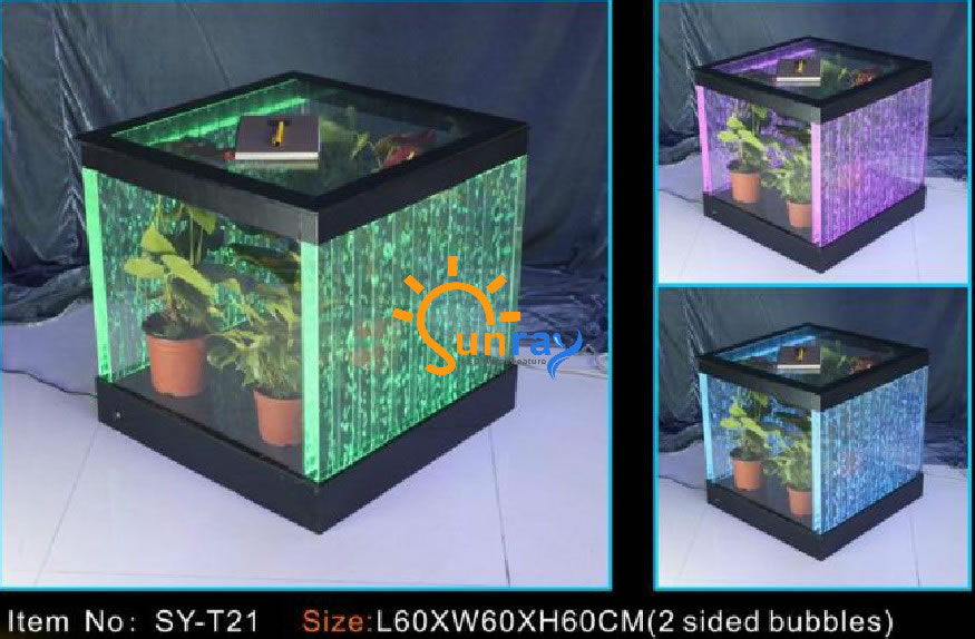 LED bubble feature acrylic table,LED Bubble Feature Coffee Table