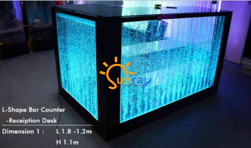 LED bubble feature bar counter reception desk  ,LED bubble feature bar counter reception desk