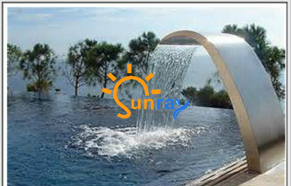 Stainless Steel Big-Customized Spillway Waterfall,Cascade Spillway Waterfall for garden pond swimming pool