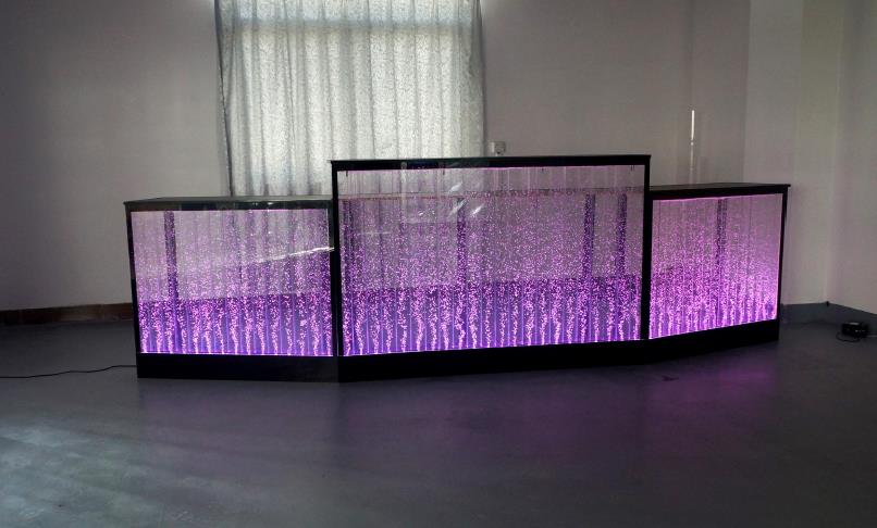 bar table counter,LED bubble feature bar counter reception desk