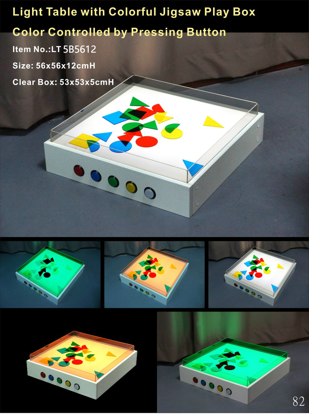 light table with colorful jigsaw play,sensory items for kids NEW