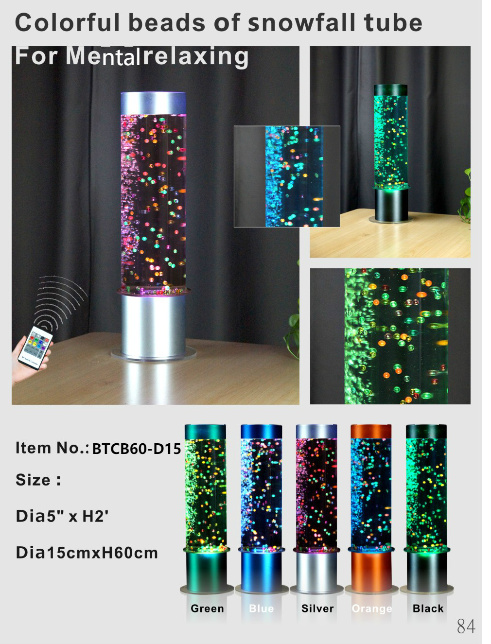 colorful beads of snowfall tube,sensory items for kids NEW