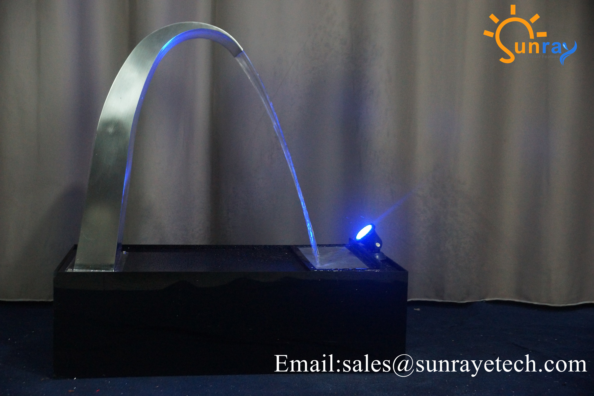 New Cobra stainless steel waterfall fountain With plastic basin for home,Cascade Spillway Waterfall for garden pond swimming pool