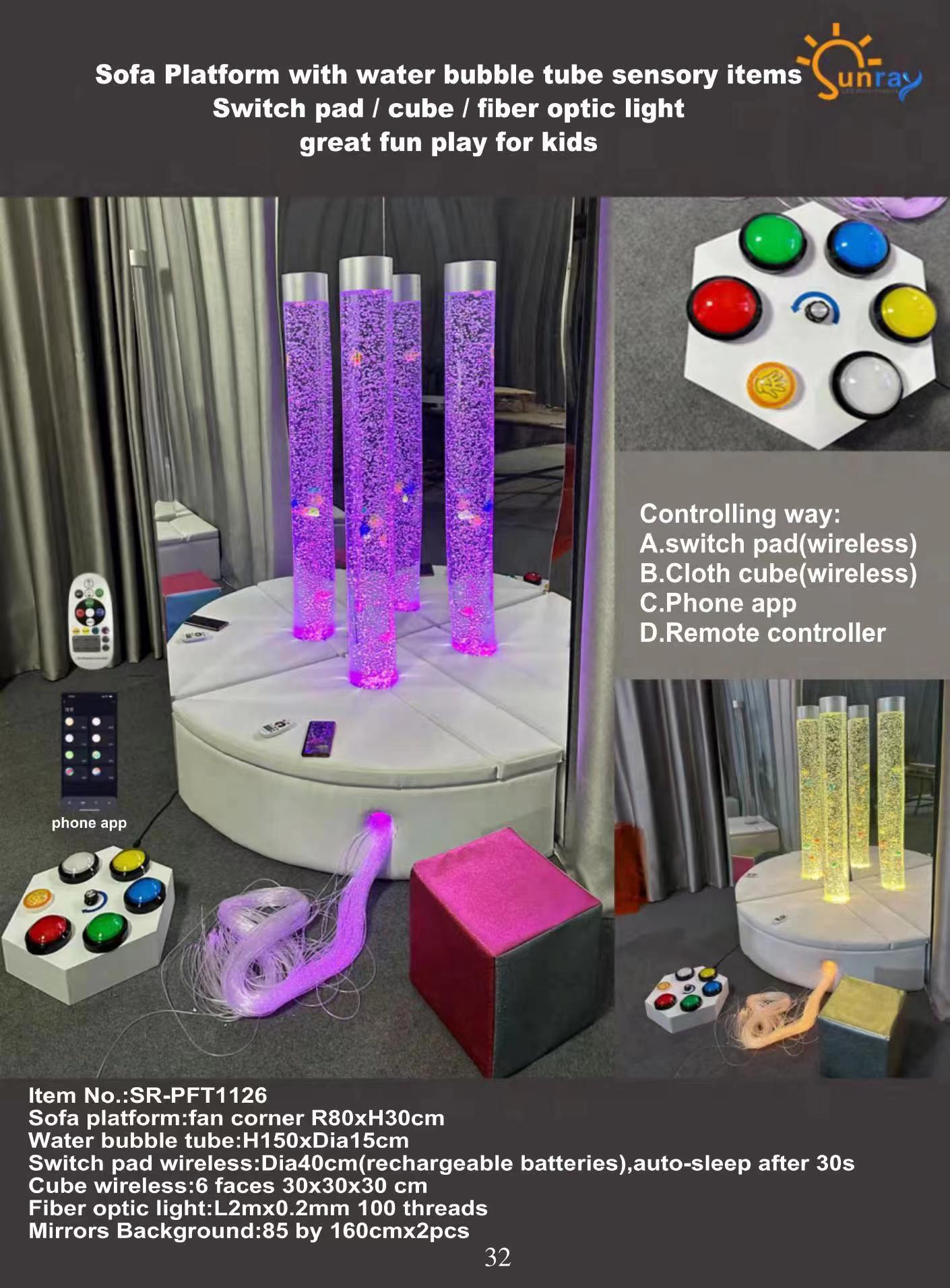 New Smart colorful water bubble tube water bubble column sensory items with phone App and  RF remote controller,sensory items for kids NEW